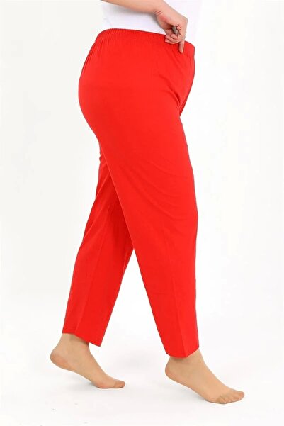 alfa expres Fashion Women's Cotton Plus Size Bottom Pajamas Red