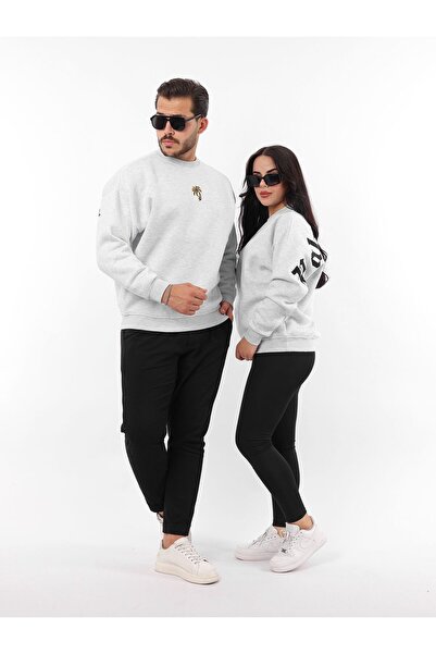 Rublays Palm Angels 3 Thread Raised Crew Neck Sweatshirt