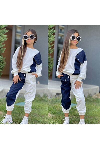 KOKOŞ BEBEK Set de trening în stil denim |   9-16 ani |   Lycra cu două fire - 31440 (1 MĂRIME MARE RECOMANDATĂ)