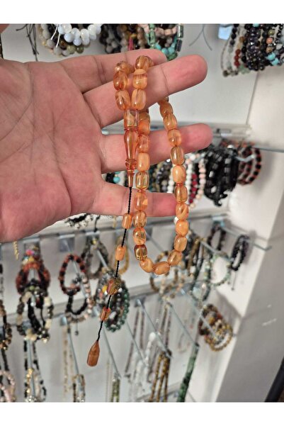 güleçdoğaltaş Ali AĞIŞ Usta İşçilikli Alman Blok Zar Sıkma Kehribar Tesbih 8×...