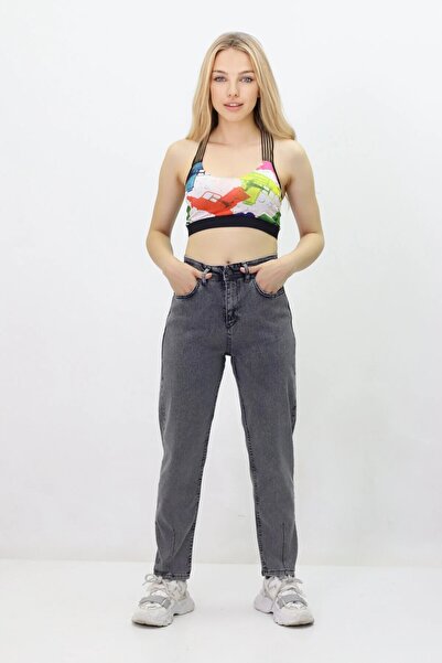 The Velavois Pantaloni de damă din denim cu picioare tubulare
