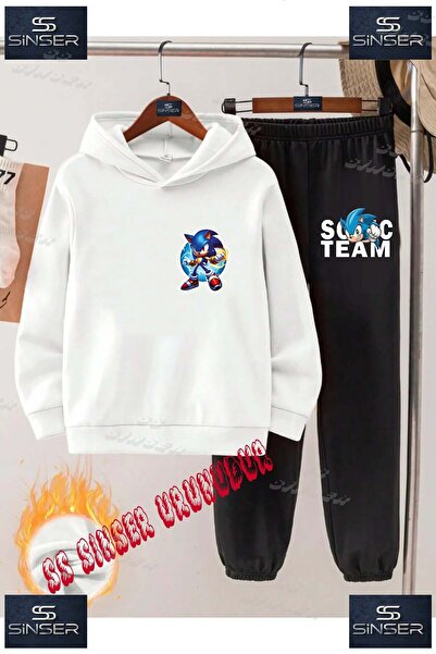 SS SİNSER Children's Unisex Custom Printed Hoodie and Sweatpants Set with the...