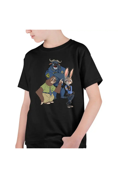 OEM Tricou Copii Baieti Zootopia Iepure Politist Judy