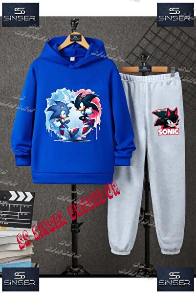 SS SİNSER Children's Unisex Special Printed Hooded Tracksuit Set with Hoodie ...