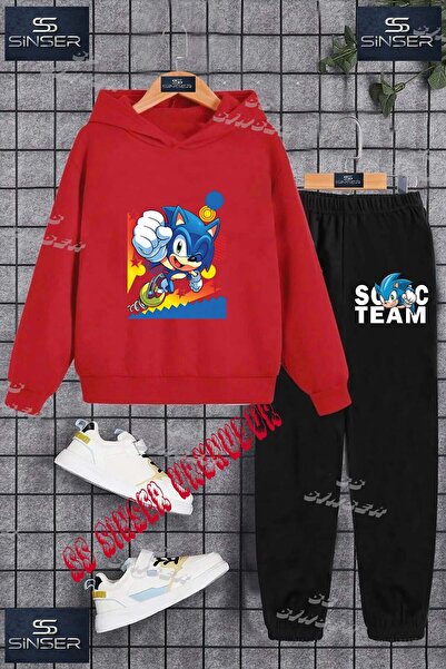 SS SİNSER Set de trening cu hanorac cu imprimeu special pentru copii, unisex,...