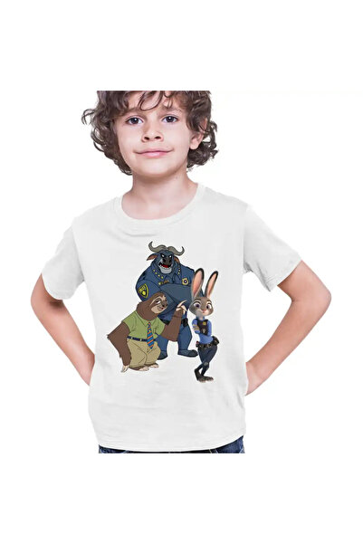 OEM Παιδικό Αγόρι Zootopia Rabbit Policeman Judy T-shirt