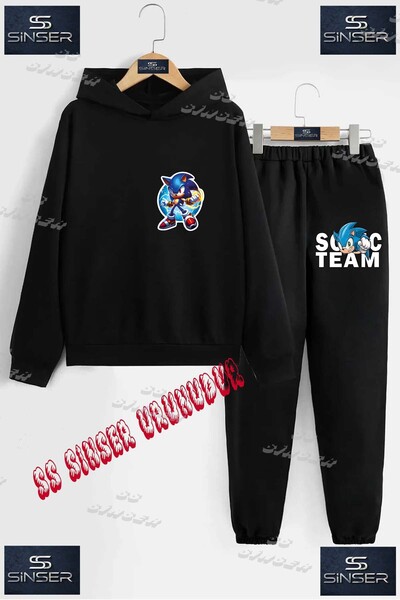 SS SİNSER Children's Unisex Custom Printed Hoodie and Sweatpants Set with the...
