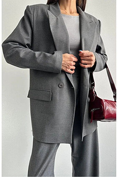 mirabella Kadın Oversize Daddy Premium Astarlı Blazer Ceket