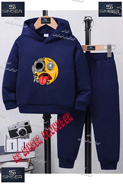 SS SİNSER Children's Unisex Custom Printed Hoodie and Sweatpants Set with the...
