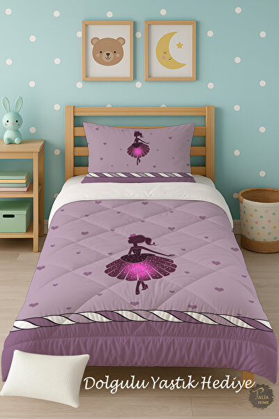 Talia Home Односпальний дитячий ковдра з малюнком Ліла Принцеса TLAG-061