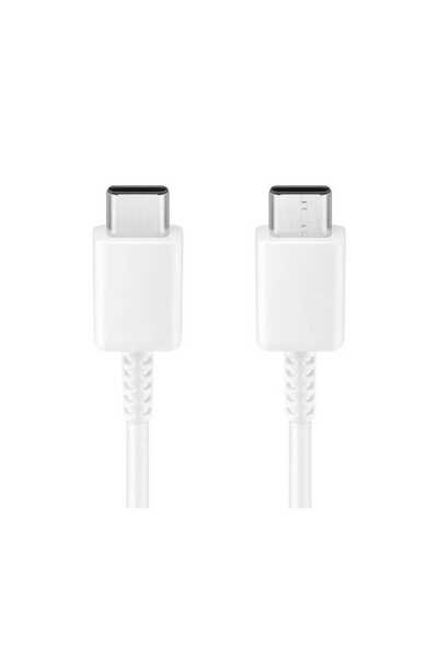 OEM Set of 4 USB-C cables for Samsung, 1 x USB-C 25W Cable 1.8m, 3 x USB-C 3A Cable 1m, White, Bulk