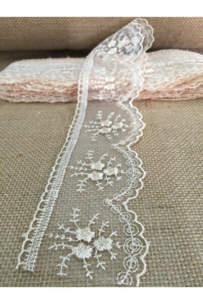 DUCK HOBY 1 Top Market Guipure Ecru Lace Tape 8.5-9 Mt, Guipure, Lace, Edge Pattern, French Lace