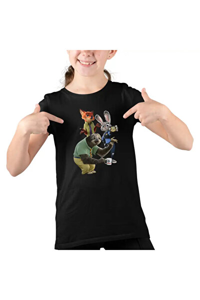 OEM Tricou Copii Fete Zootopia Judy Nick Flash