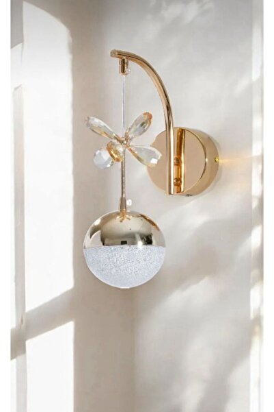 Akgül Pilli gün ışığı Ledli Lüks Duvar Aplik Gold