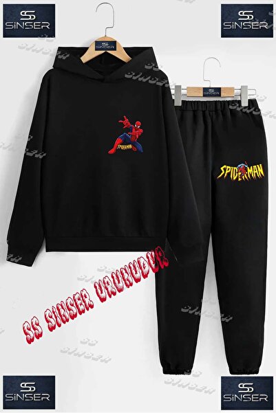 SS SİNSER Παιδικό Unisex Σετ Φόρμας με Κουκούλα και Στάμπα "ORMCKMAN COKEN SO...