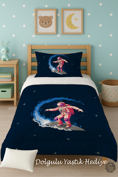 Talia Home Дитячий ковдра з космічним астронавтом, односпальний, комплект для...