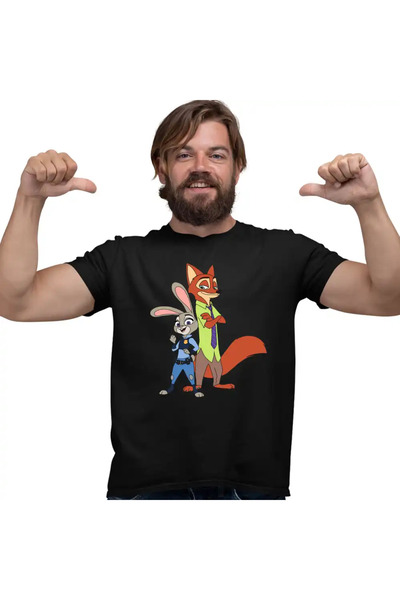 OEM Men's T-Shirt Zootopia Nick Judy Partners