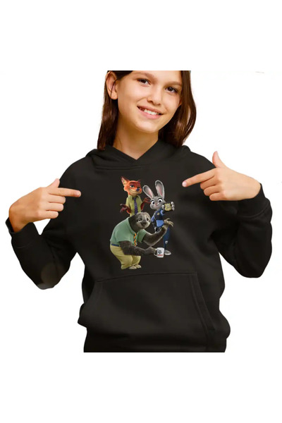 OEM Kids Girls Zootopia Judy Nick Flash Sweatshirt