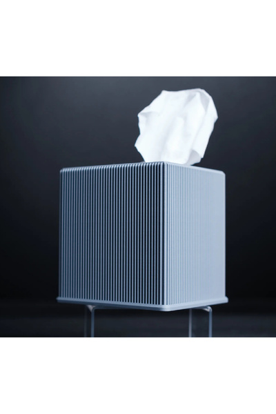 Vescarri Modern Gray Napkin Box - Decorative Napkin Holder