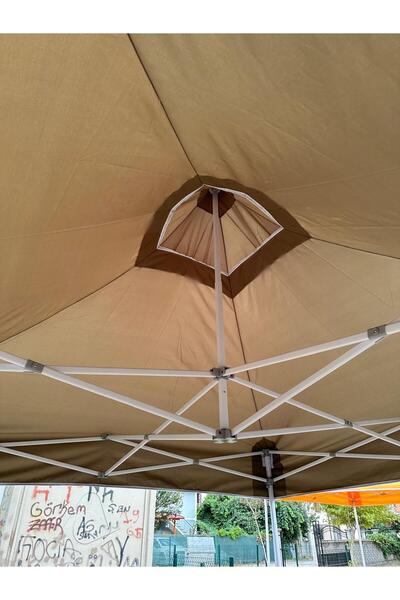 İKİZLER BRANDA 3x3 Gazebo Çadır – Tente – Taziye Çadırı – Bahçe, Balkon, Teras ve Organizasyon Çadırı
