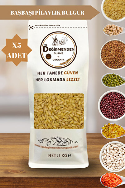 Taş Değirmenden Organik Atalık Başbaşı Pilavlık Bulgur - 5 Kilo