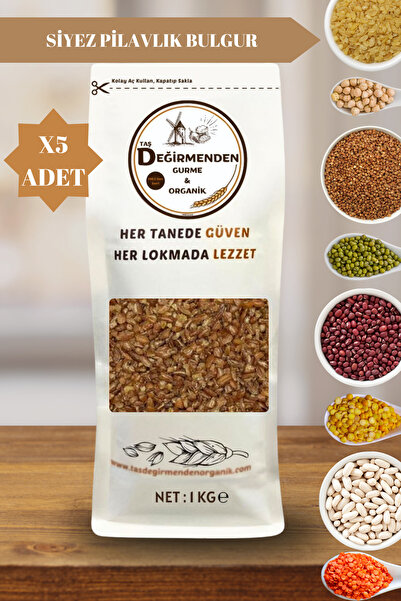 Taş Değirmenden Organik Organik Atalık Siyez Pilavlık Bulgur - 5 Kilo