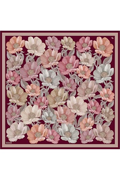 Armine Φουλάρι Sura Pure Silk 9403 - 02 Μικτό σχέδιο μπορντό