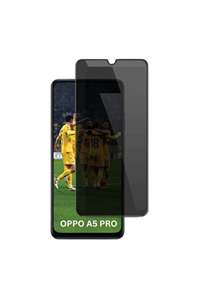 OPPO Privacy tempered glass screen protector for A5 PRO 4G / A5 PRO 5G with Mounting Kit Included