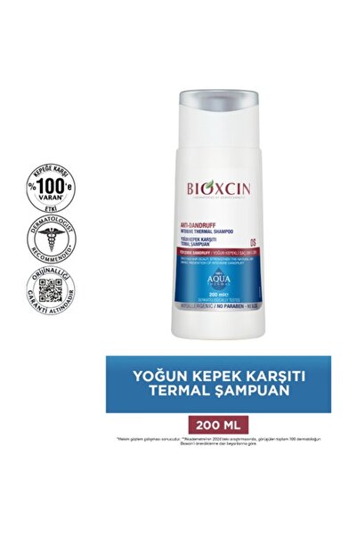 Bioxcin Aqua Anti-Dandruff Thermal Shampoo 300 ml + Intensive Anti-Dandruff Thermal Shampoo 200 ml