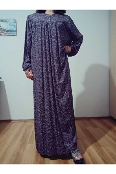 hoaryage Robadan Long Sleeve 100% Viscose Pressed Floral Mother Dress, Prayer...