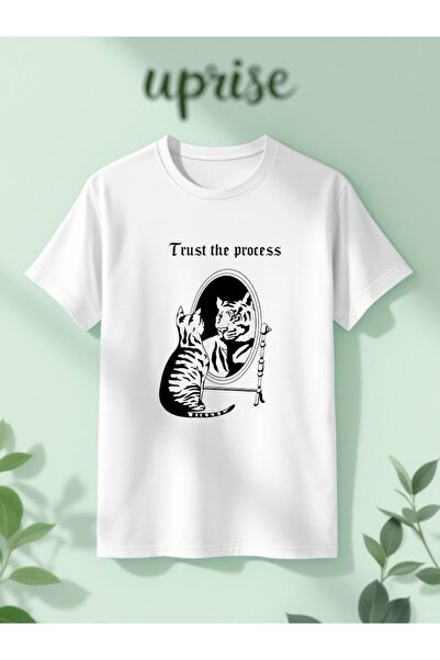 Vordevia Trust The Process Tricou Oversize din Bumbac cu imprimeu
