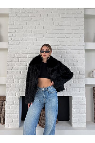 GALAVİP Women's Premium Soft Textured Lined Sunu Fur