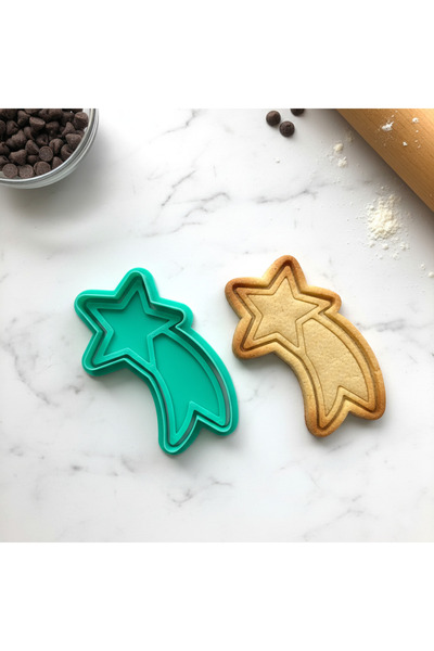 Craftelle قالب كوكيز النجمة المتساقطة السحرية |   مناسبة لرأس السنة الجديدة و...