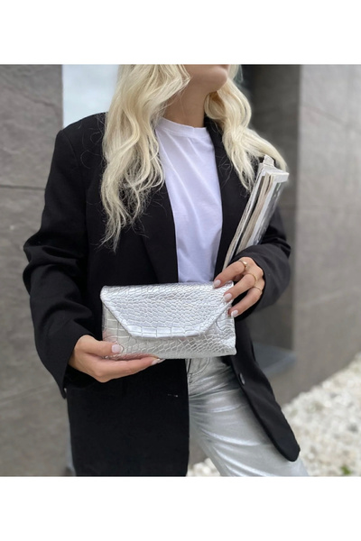 EZLEM Long Strap Hand Shoulder Bag Kroka Clucth Jake