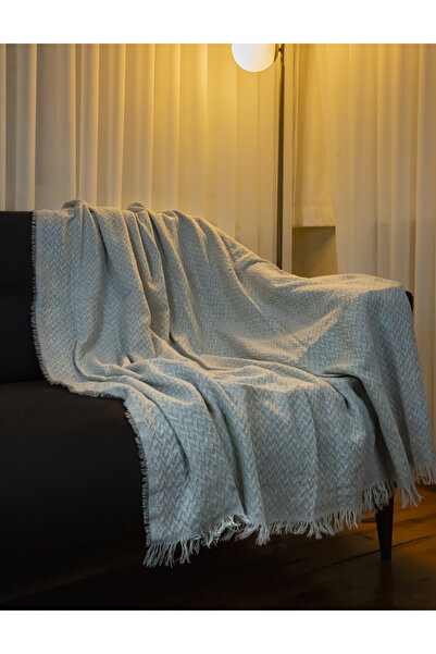 JOLLY HOME Lodos Home Cotton Double-Sided Sofa & Couch Cover Shawl 170X210 cm – Anti-Sweat, Soft Textured