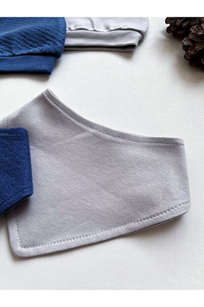 GizaKids 100% Cotton Baby Combed Cotton Hat Bib 4 Piece Set |   Girls Boys Unisex