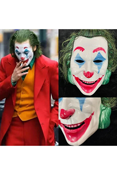 MegaSepet Joaquin Phoenix Joker Maskesi Yeşil Saçlı