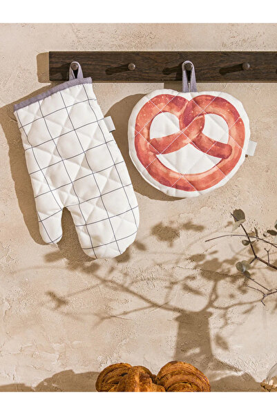 LC Waikiki Lcw Home Printed Oven Mitts and Gloves