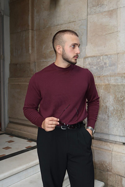 Livio Ferri Acton Men's 100% Organic Cotton Crew Neck Knit Sweater