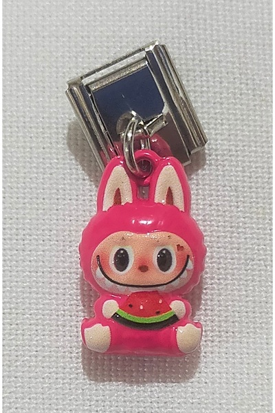 SATIYU BUTİK Labubu Figured Charm – Italian Bracelet Compatible Stainless Steel