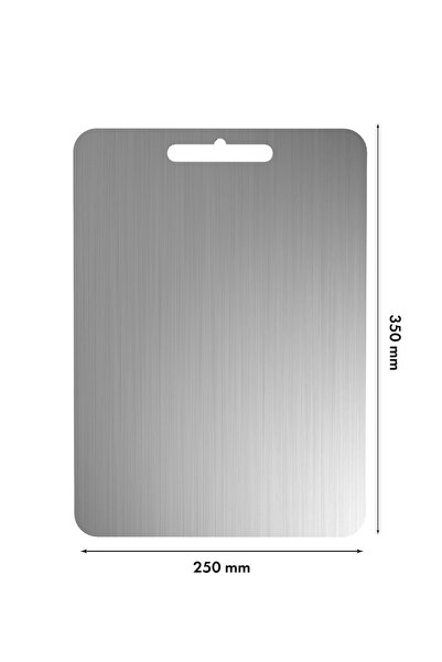 Asil Krom Premium Paslanmaz Çelik Kesim Panosu 35x25 cm – Hijyenik, Dayanıklı...