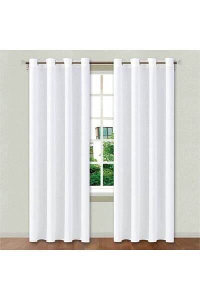 OEM Perdea decorativa, RiccAde, alba cu inele 140x250