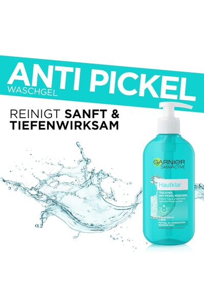 Garnier Skin Clear Face Cleanser for Blemished Skin, Pore Refining, with Salicylic Acid and Zinc