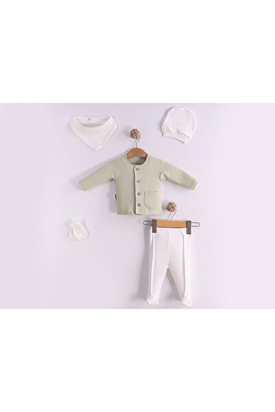 Fındık Baby&Kids طقم ملابس رجالية مكون من 5 قطع بتفاصيل جيبية للاستخدام بعد ا...