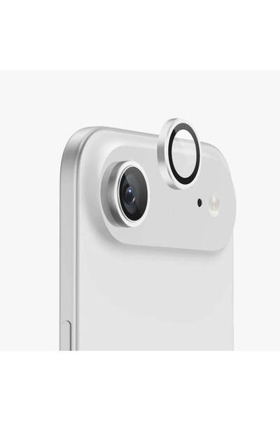 bbtech iPhone 17 Air Compatible Metal Framed 9H Tempered Glass Camera Lens Protector Crystal Clear