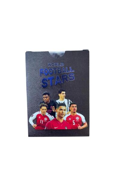 OEM Set of 55 World Football Stars cards, the best players on the planet, Black, 4 years+