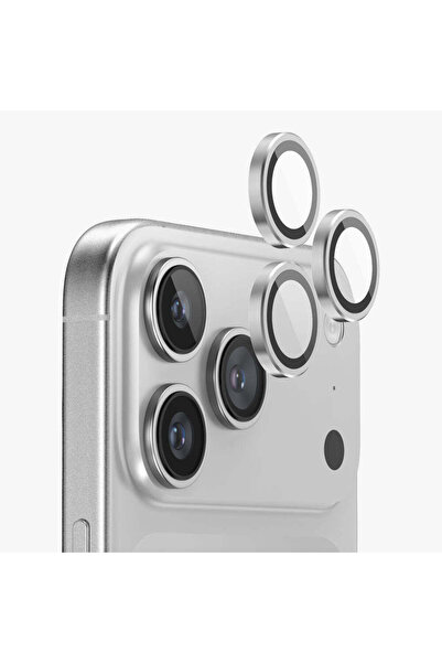 bbtech iPhone 17 Pro / Pro Max Compatible Metal Framed 9H Tempered Glass Camera Lens Protector Crystal Clear