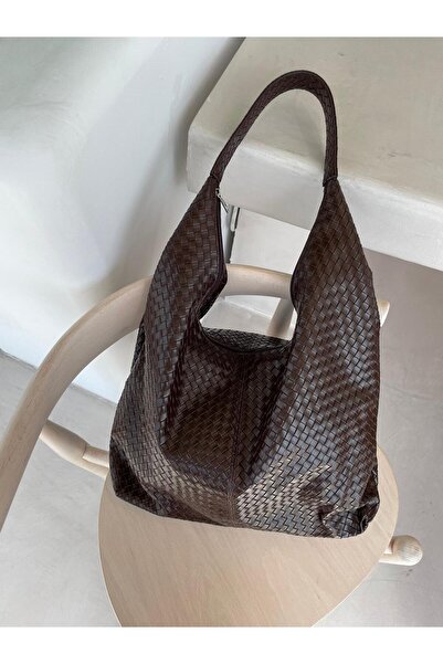 Senza Vedere New School Knitted Detailed Shoulder Bag