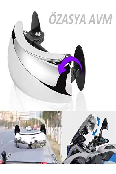 Özasya AVM MOTORSİKLET DİKİZ AYNASI GENİŞ AÇILI 180 DERECE KÖR NOKTA
