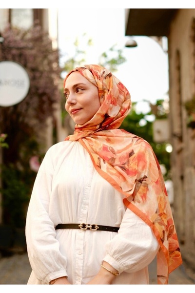 incili dükkan Floral Brush Shawl - Autumn